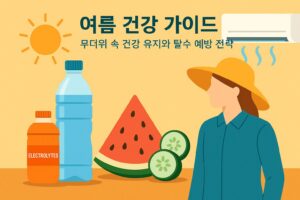 여름 건강 가이드 - 무더위 속 건강 유지와 탈수 예방 전략